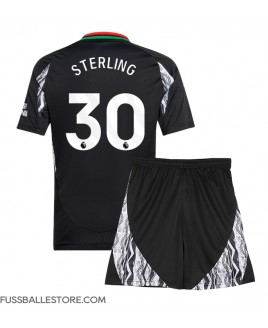Günstige Arsenal Raheem Sterling #30 Auswärts Trikotsatzt Kinder 2024-25 Kurzarm (+ Kurze Hosen)